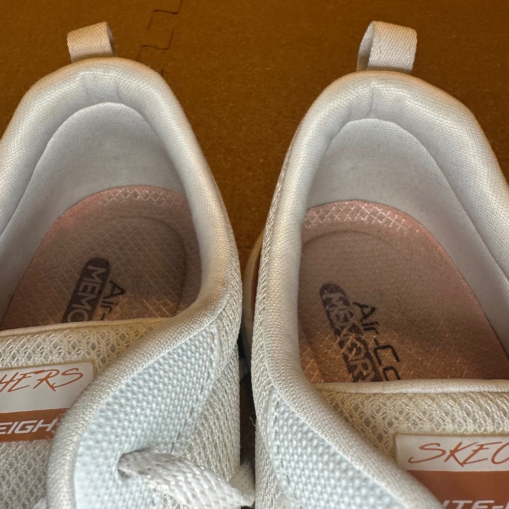 Skechers Flex Appeal 3.0 Women's Size 10 Insiders White Rose Gold Sneakers 13070 - Picture 10 of 11